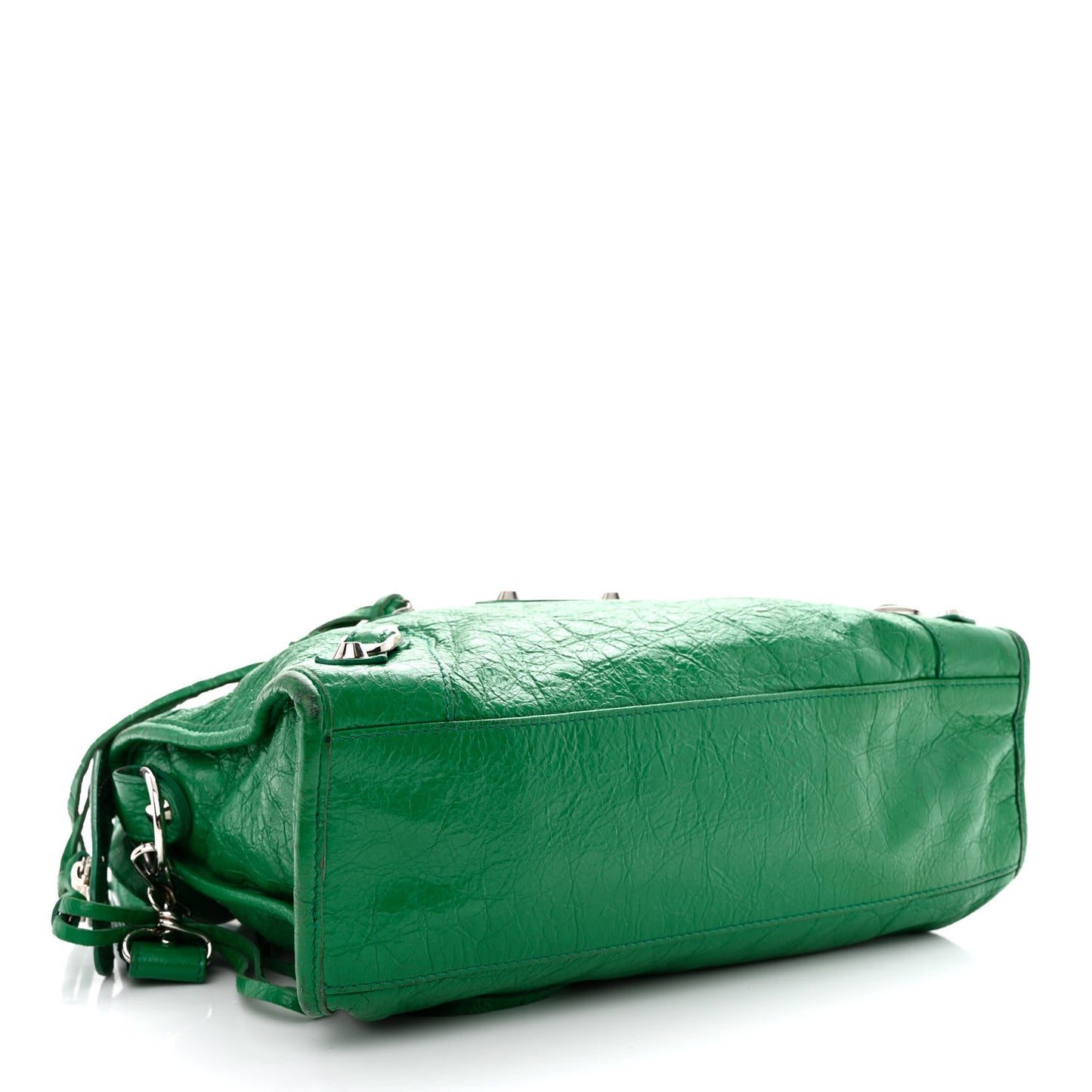 Agneau Classic Silver Hardware S City Magic Green