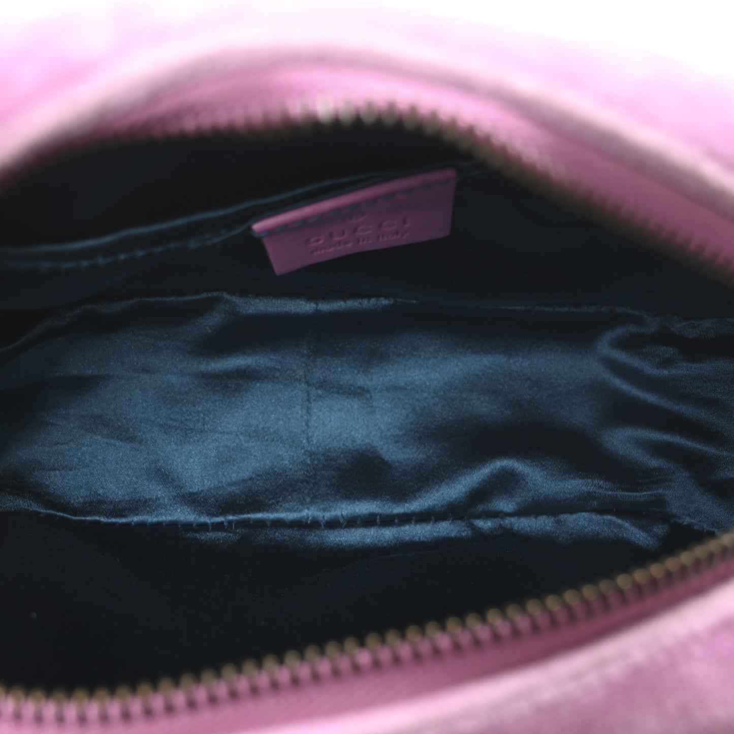 Velvet Matelasse Marquise Crystals Mini GG Marmont Chain Shoulder Bag Malva