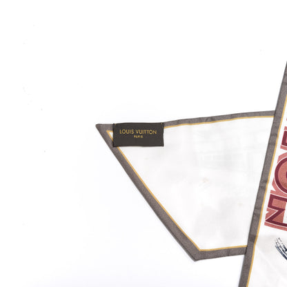 Louis Vuitton Silk LV Comics Bandeau Taupe 4 of 4