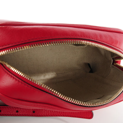 Gucci Pebbled Calfskin Small Soho Disco Bag Tabasco Red 5 of 7
