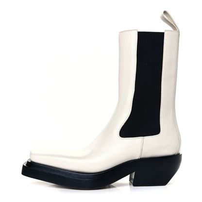 Bottega Veneta Calfskin Lean Mid-Calf Boots 39 Wax 1 of 7