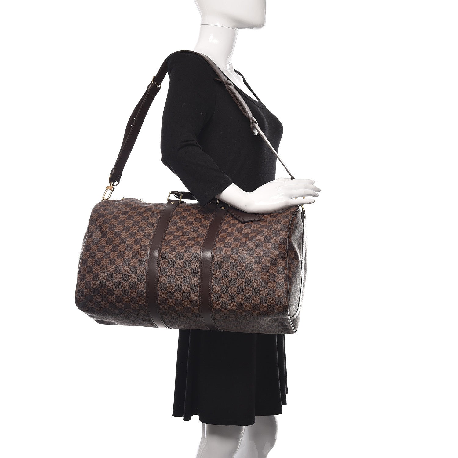 Louis Vuitton Damier Ebene Keepall Bandouliere 45 2 of 10