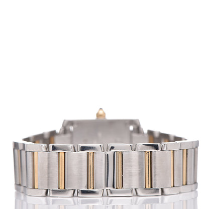 Cartier Stainless Steel 18K Yellow Gold 20mm Tank Francaise Quartz Watch 4 of 8