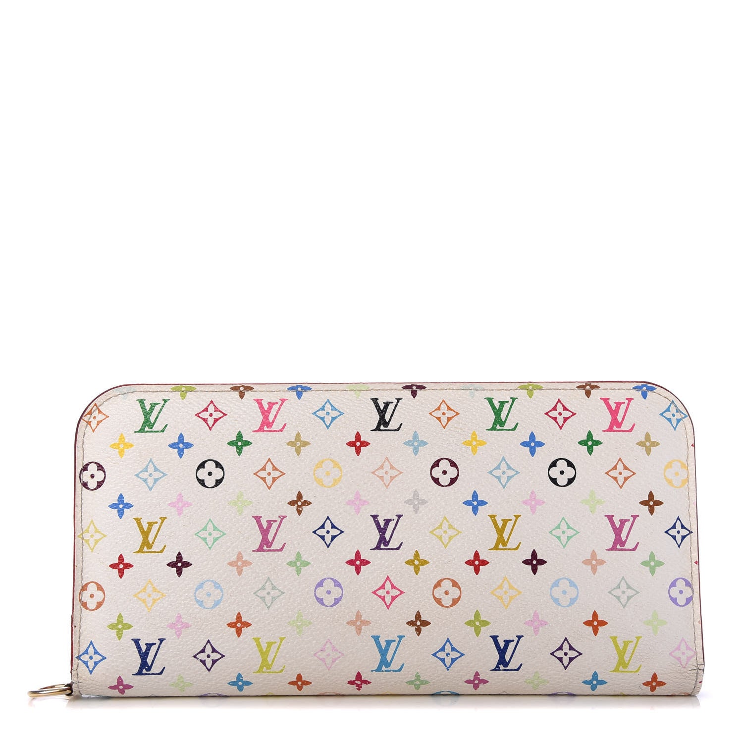Louis Vuitton Monogram Multicolor Insolite Wallet White Litchi 1 of 11