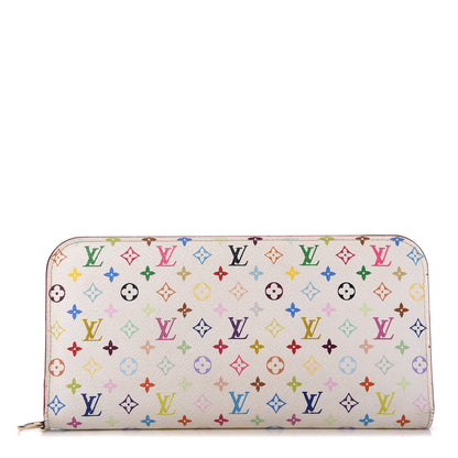 Louis Vuitton Monogram Multicolor Insolite Wallet White Litchi 1 of 11