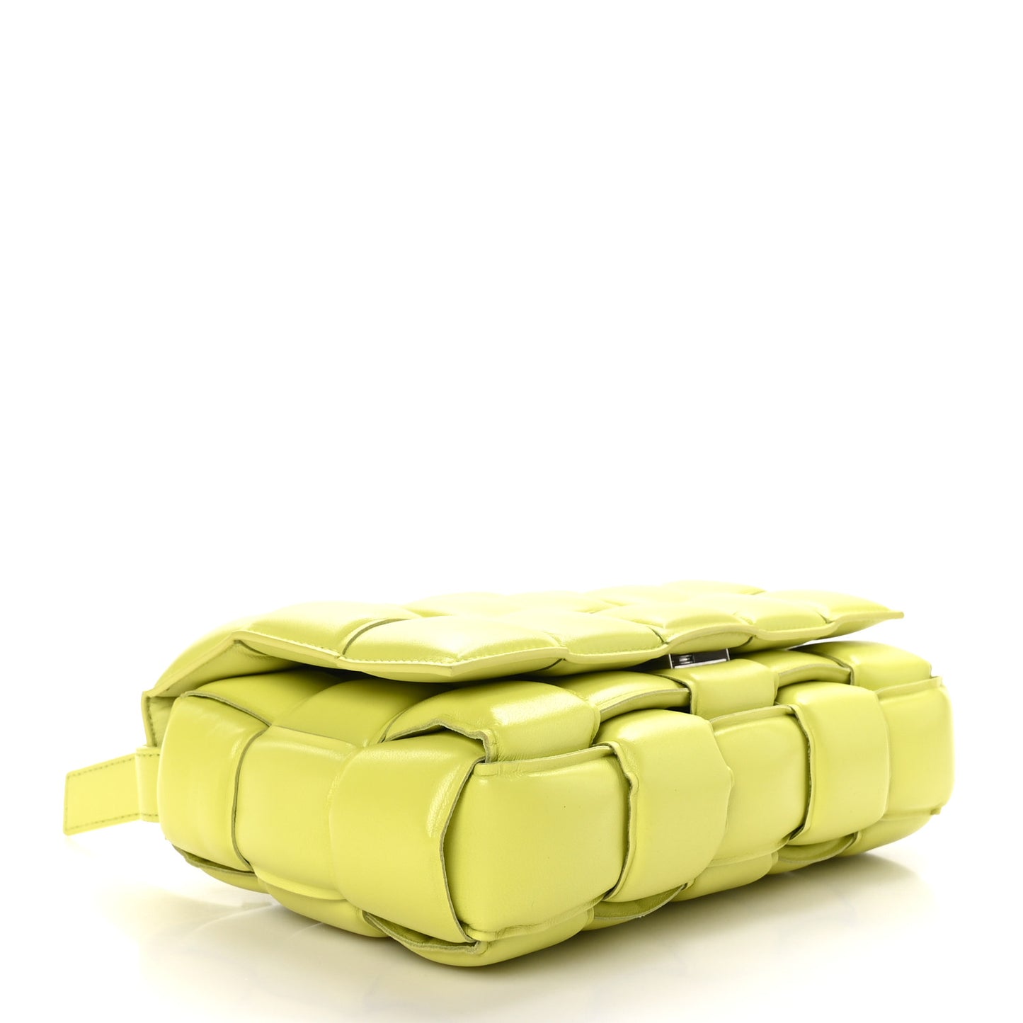 Nappa Maxi Intrecciato Padded Cassette Crossbody Bag Seagrass