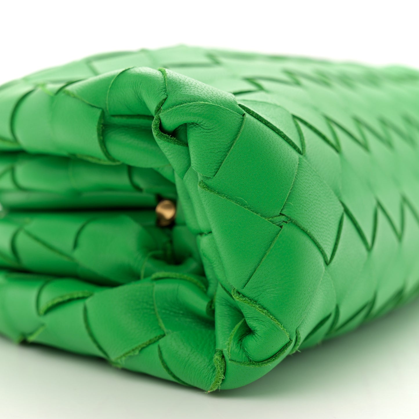 Nappa Intrecciato The Mini Pouch Clutch Parakeet