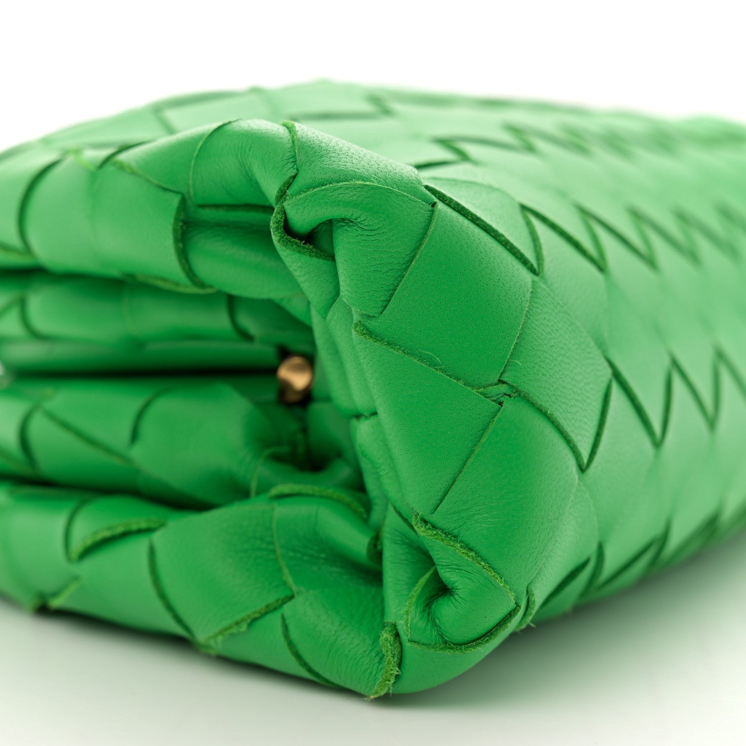 Bottega Veneta Nappa Intrecciato The Mini Pouch Clutch Parakeet 9 of 10