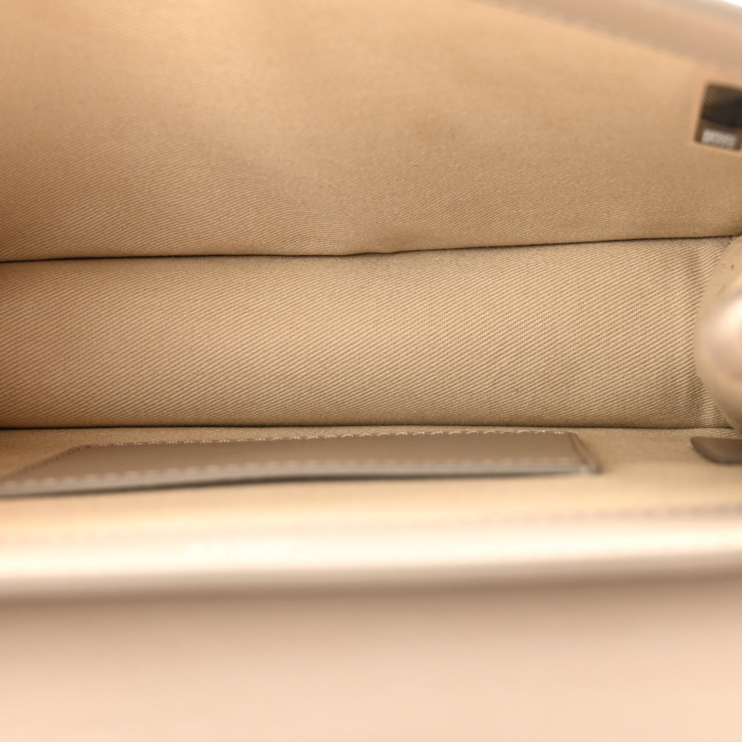 Calfskin Suede C Clutch With Chain Motty Grey