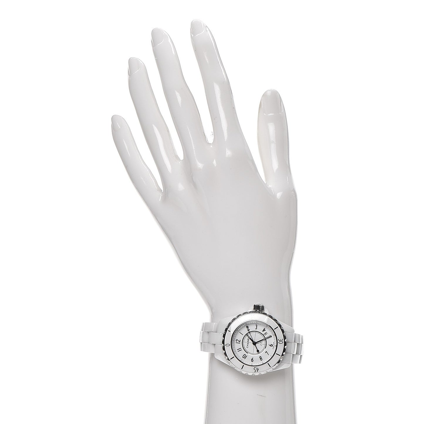 Stainless Steel Ceramic 33mm J12 Quartz Watch White