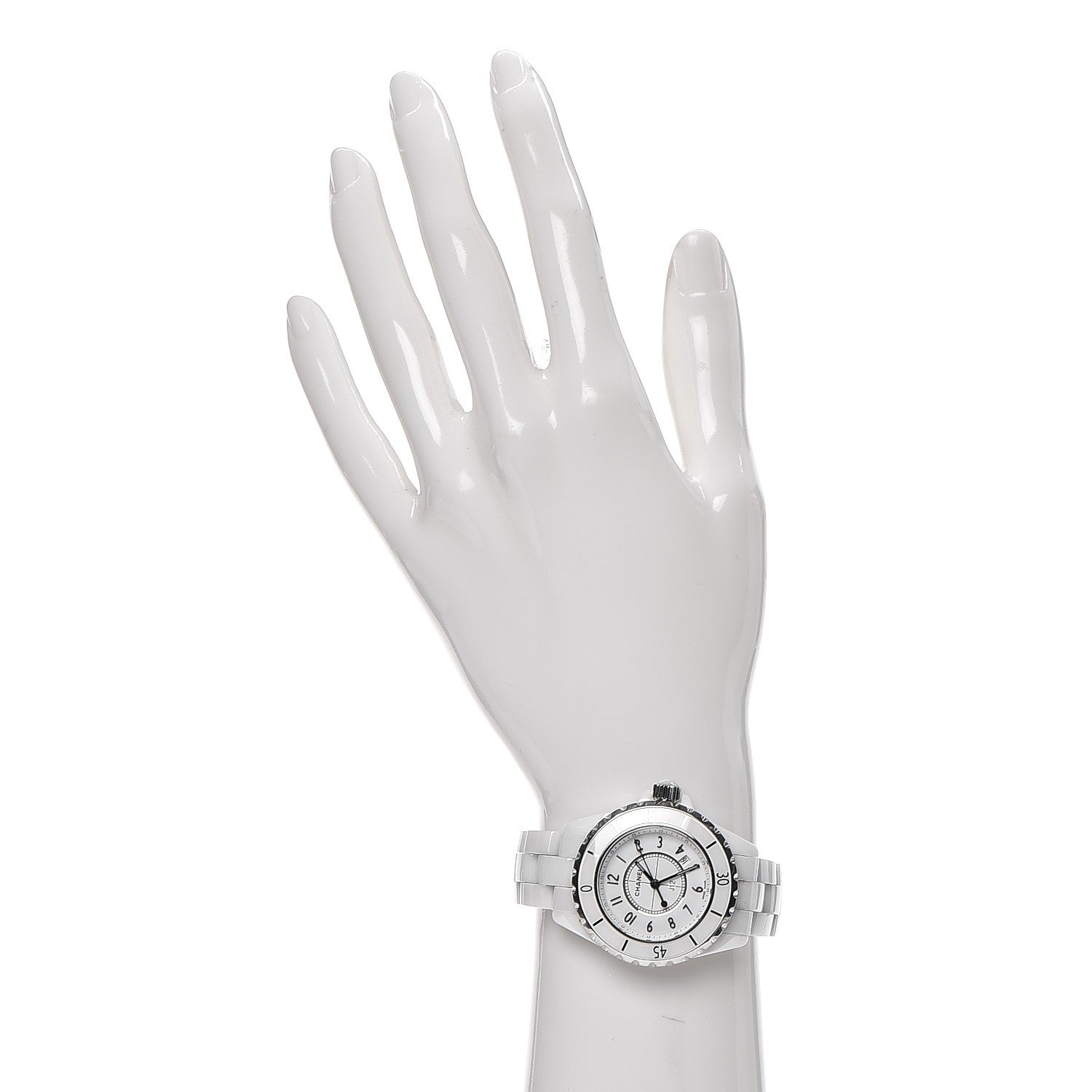 Chanel Stainless Steel Ceramic 33mm J12 Quartz Watch White 2 of 7