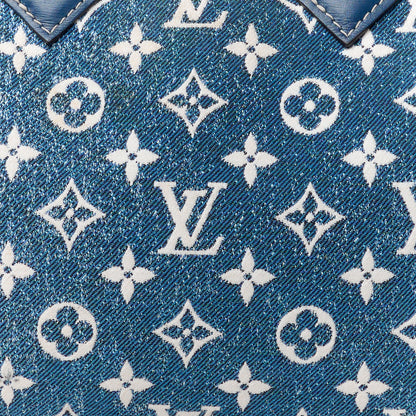 Louis Vuitton Monogram Jacquard Denim Speedy Bandouliere 25 Bleu 9 of 12