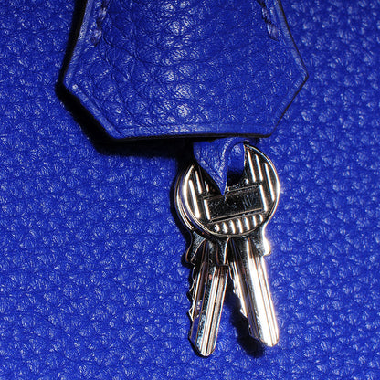 Hermes Taurillon Clemence Kelly Retourne 32 Bleu Electrique 11 of 24