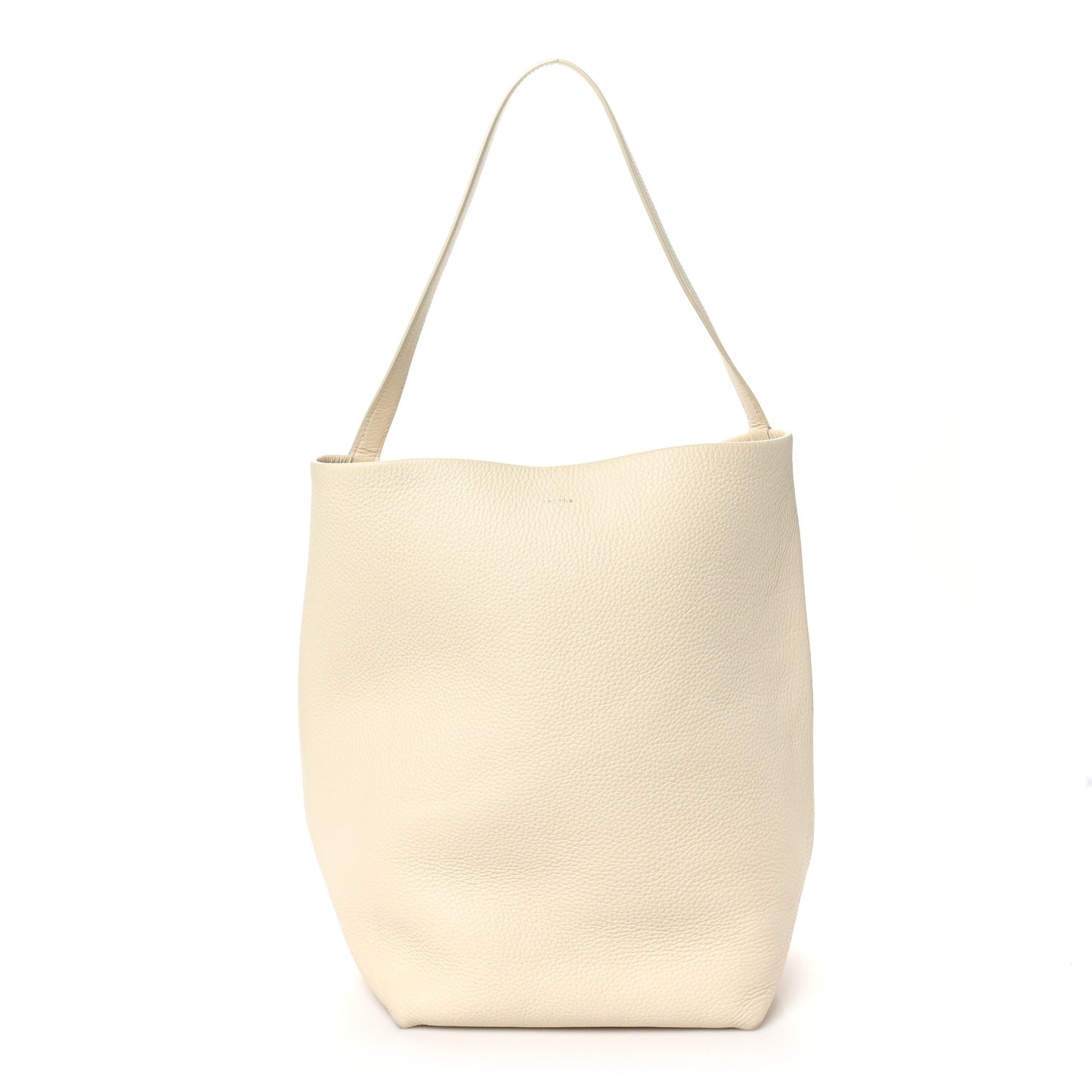 Grained Calfskin Large N/S Park Tote Ivory