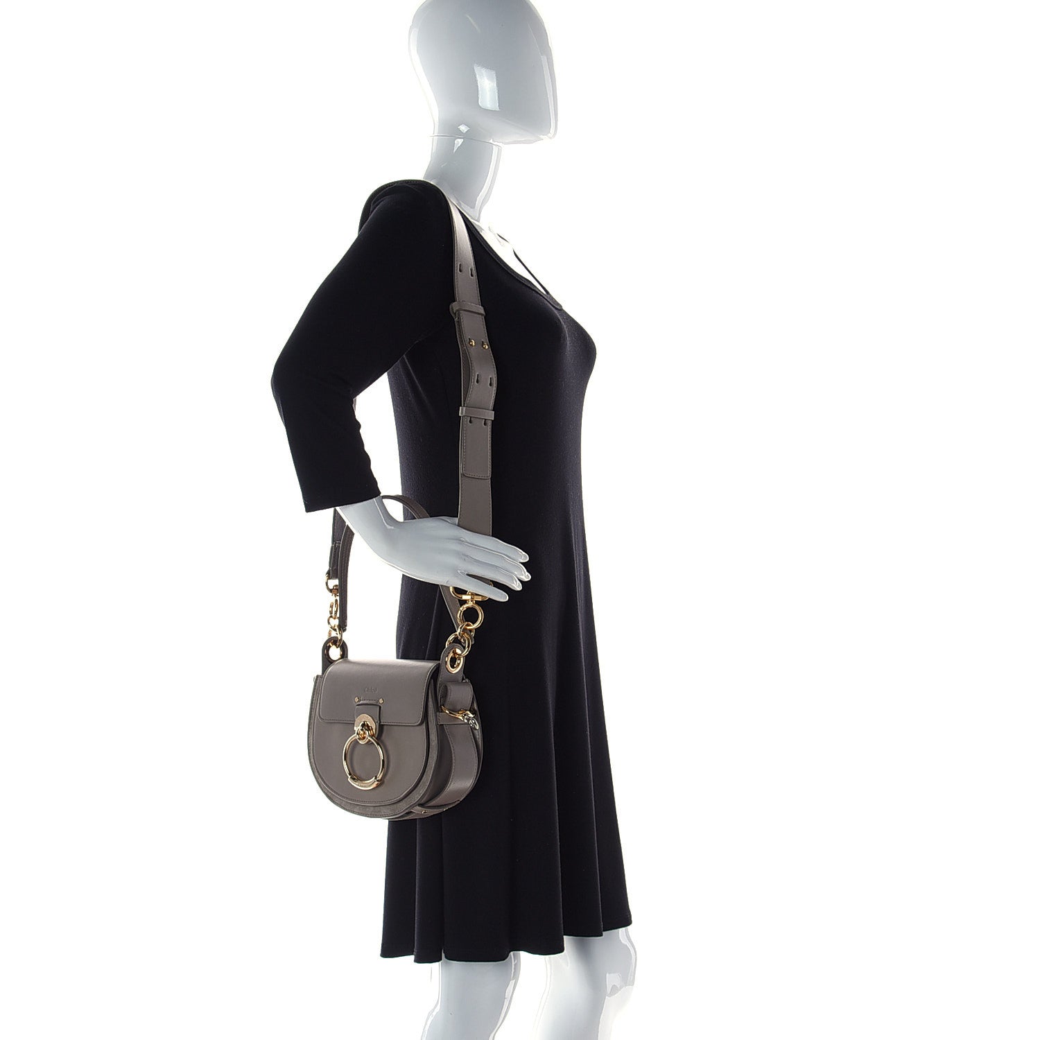 Chloe Calfskin Small Tess Bag Motty Grey 1236810 – FASHIONPHILE