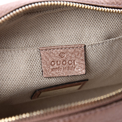 Gucci Metallic Pebbled Calfskin Small Soho Disco Bag Pink 6 of 10