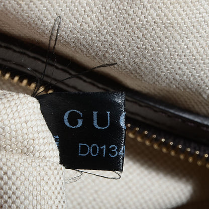 Gucci Monogram Vintage Web Medium Boston Dark Brown 8 of 9