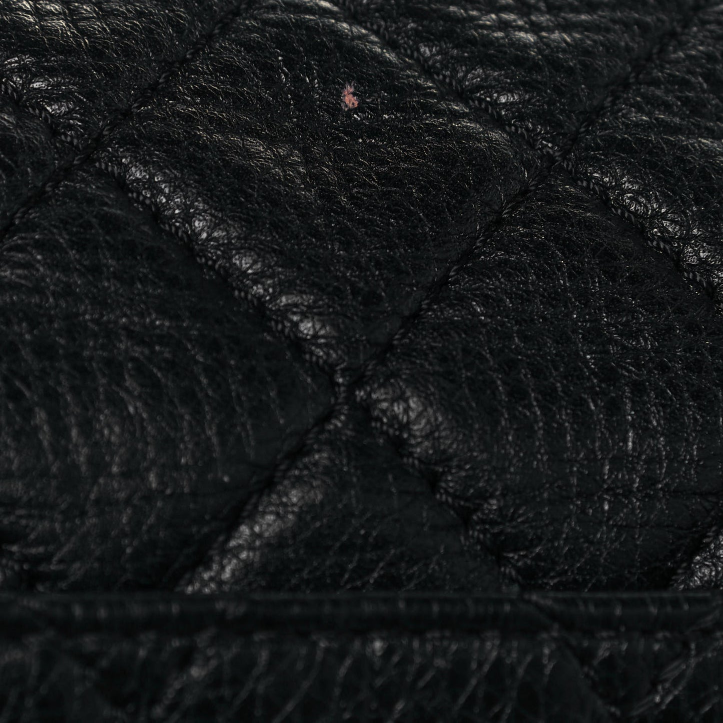 Calfskin Quilted XXL Travel Flap Bag Black