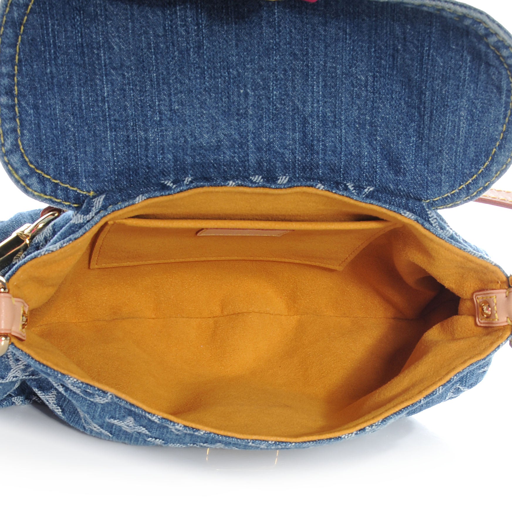 Louis Vuitton Monogram Denim Mini Pleaty Blue 6 of 8
