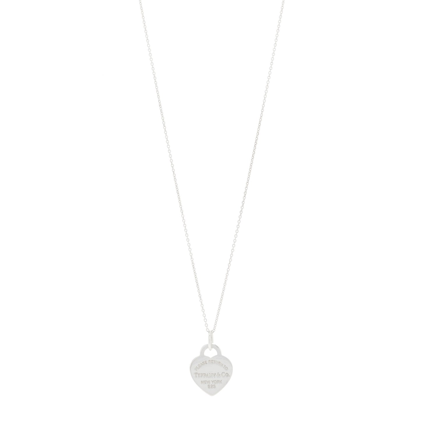 Sterling Silver Medium Return to Tiffany Heart Pendant Necklace