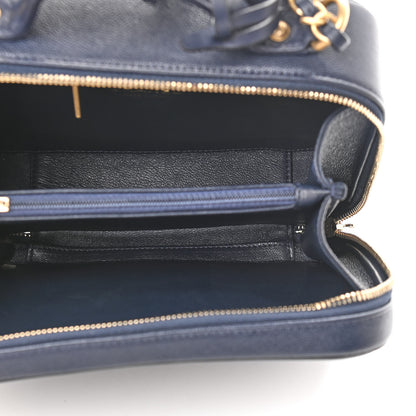 Chanel Caviar Quilted Medium CC Filigree Vanity Case Navy 4 of 8