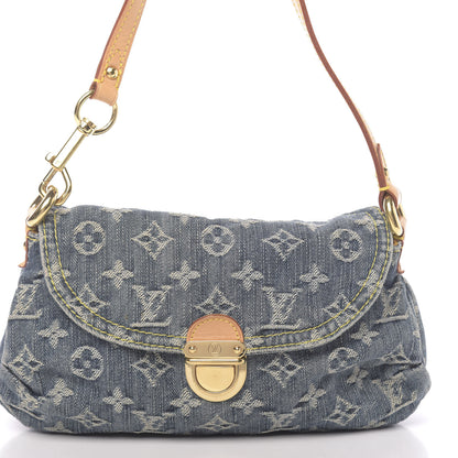 Louis Vuitton Monogram Denim Mini Pleaty Blue 10 of 12