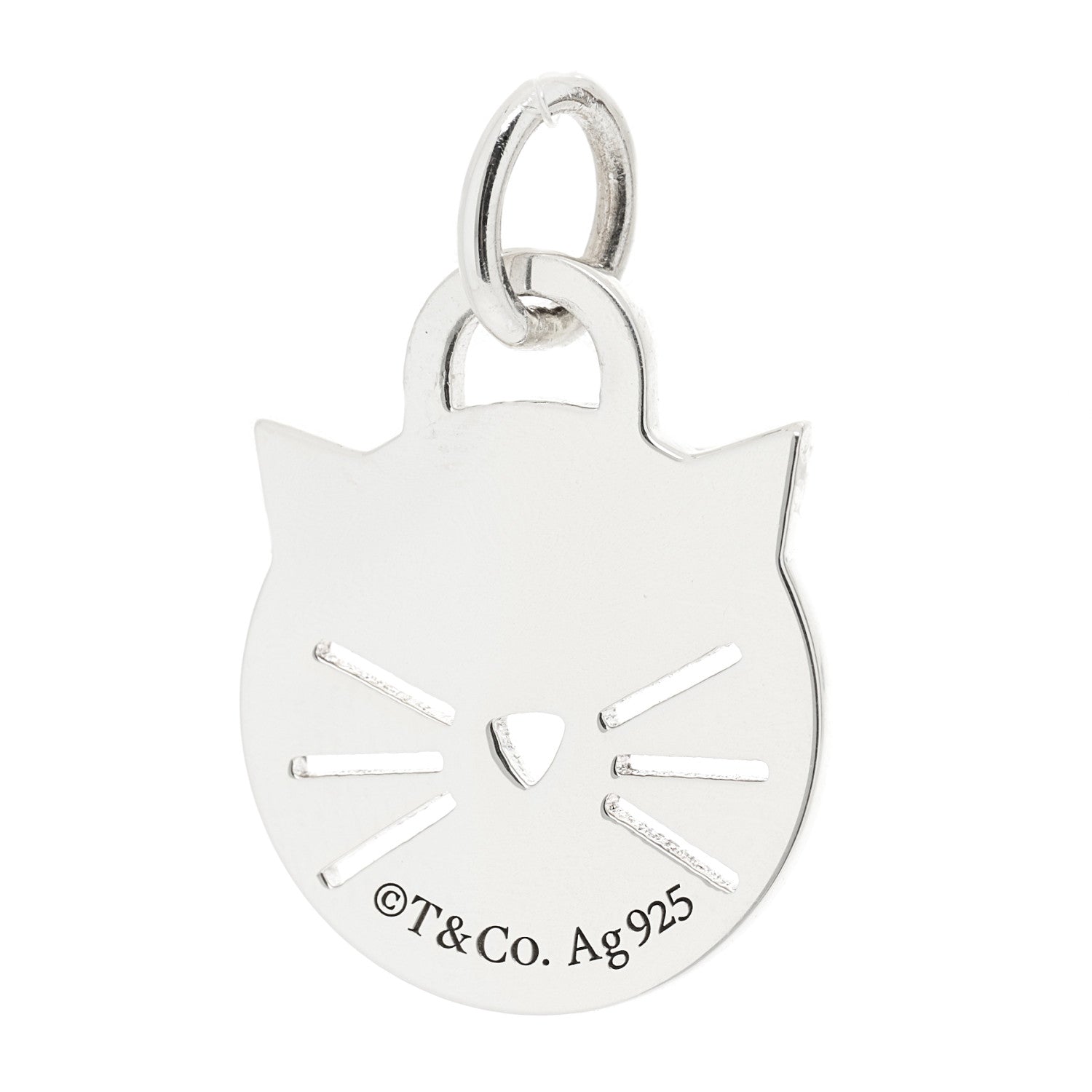 Tiffany Sterling Silver Return to Tiffany Cat Charm 3 of 4