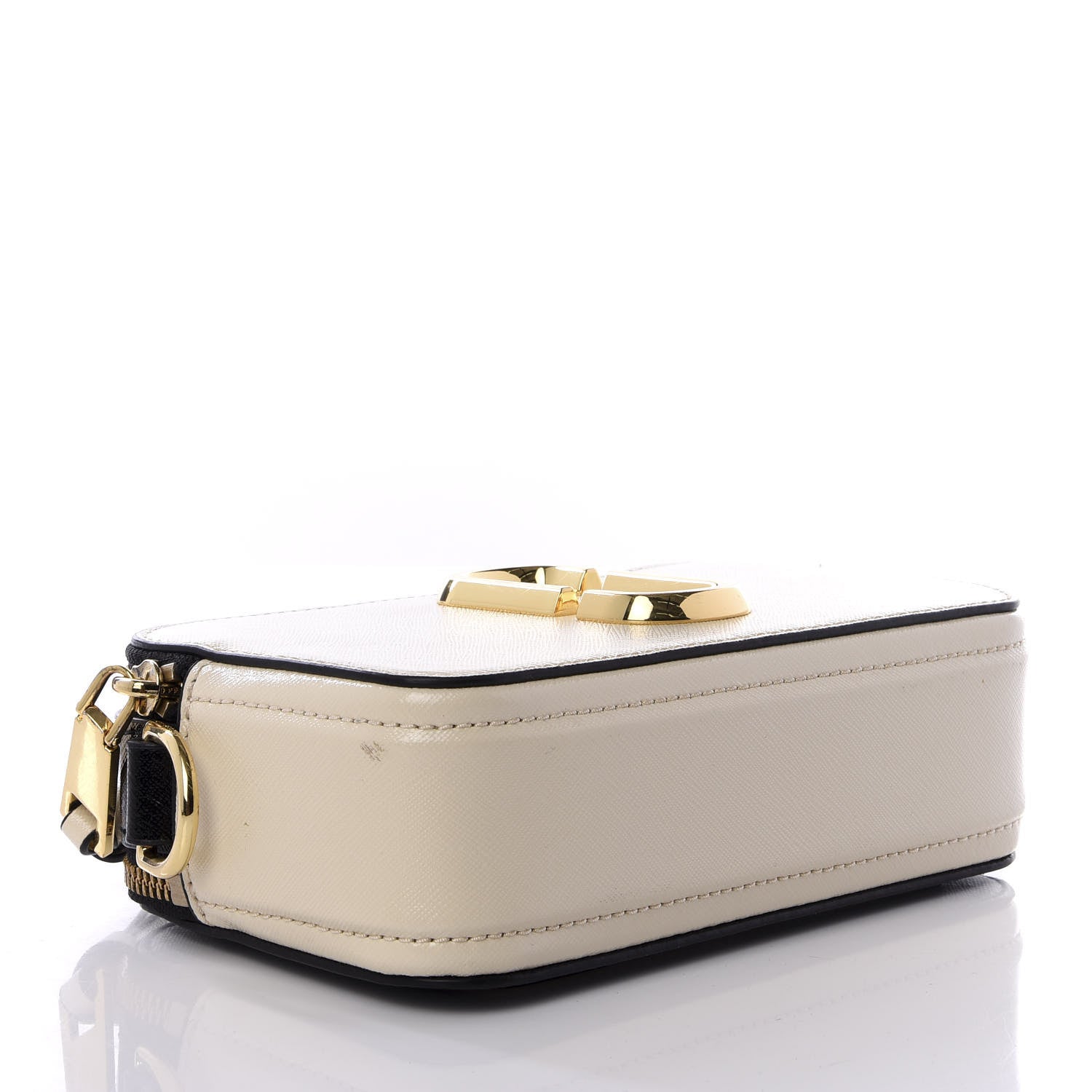 Marc Jacobs Saffiano Small Snapshot Camera Bag Cloud White Multicolor 3 of 8