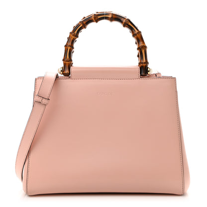Gucci Nappa Bamboo Small Nymphaea Top Handle Bag Perfect Pink 1 of 12