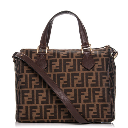 Fendi Zucca Vitello Artic Small Boston Tobacco Castagna 1 of 7