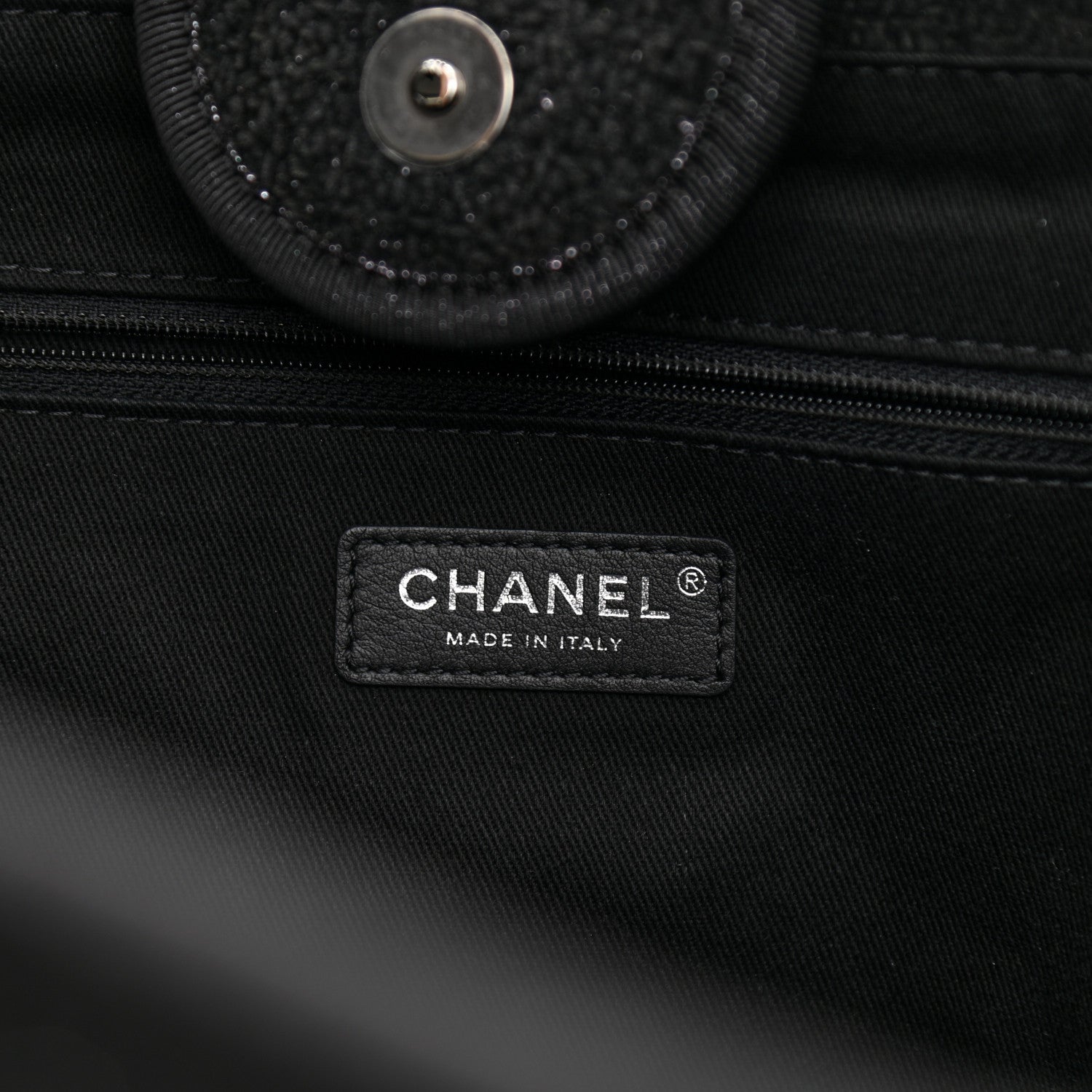 Chanel Lurex Boucle Medium Deauville Tote Black 6 of 11