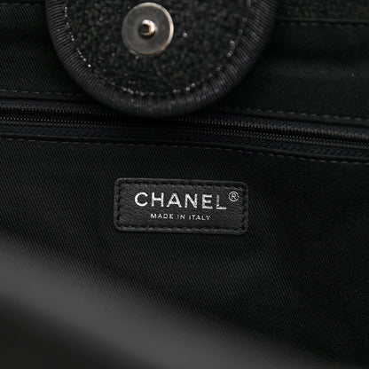Chanel Lurex Boucle Medium Deauville Tote Black 6 of 11