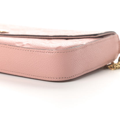 Louis Vuitton Empreinte Pochette Felicie Chain Wallet Rose Poudre 13 of 15