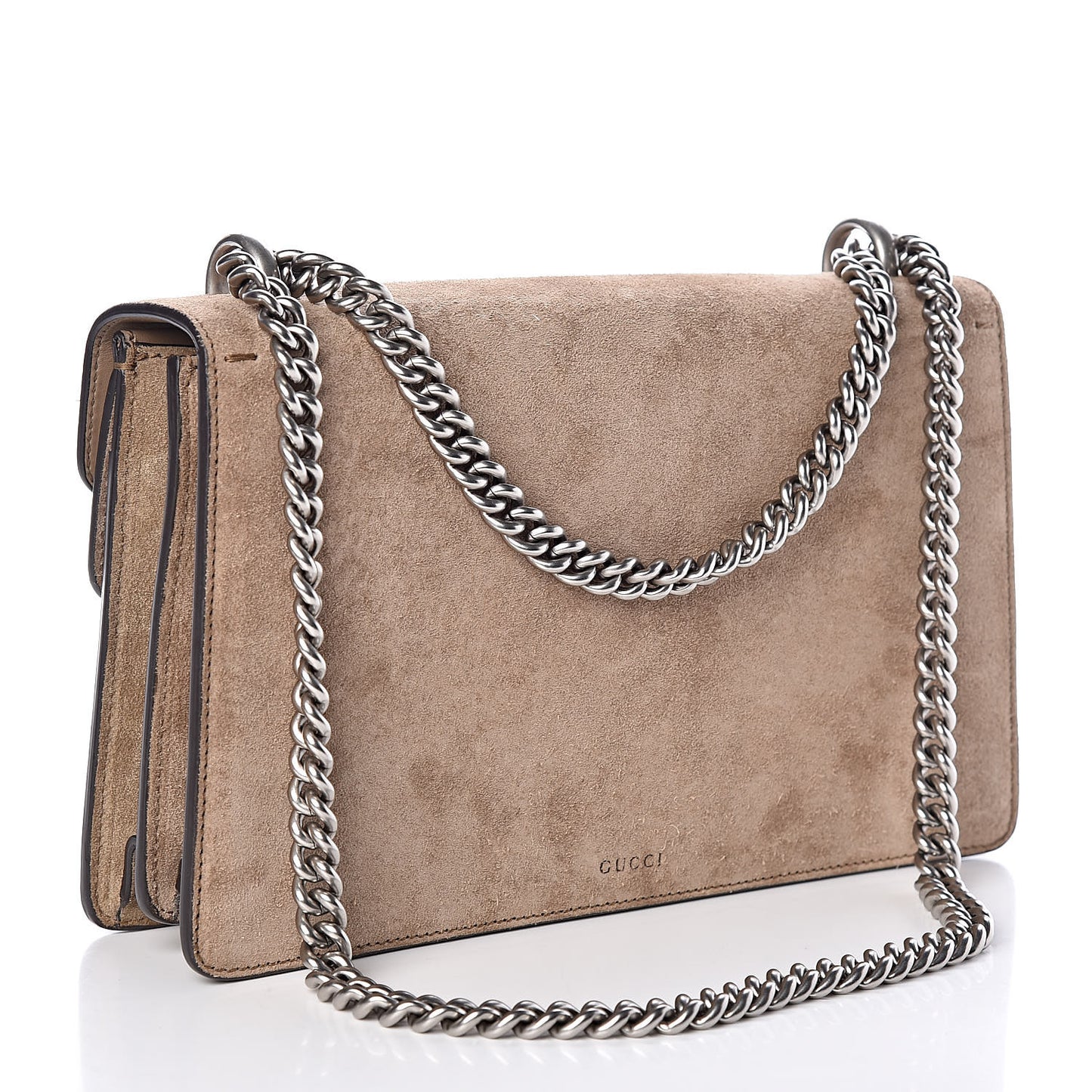Suede Small Dionysus Shoulder Bag Taupe