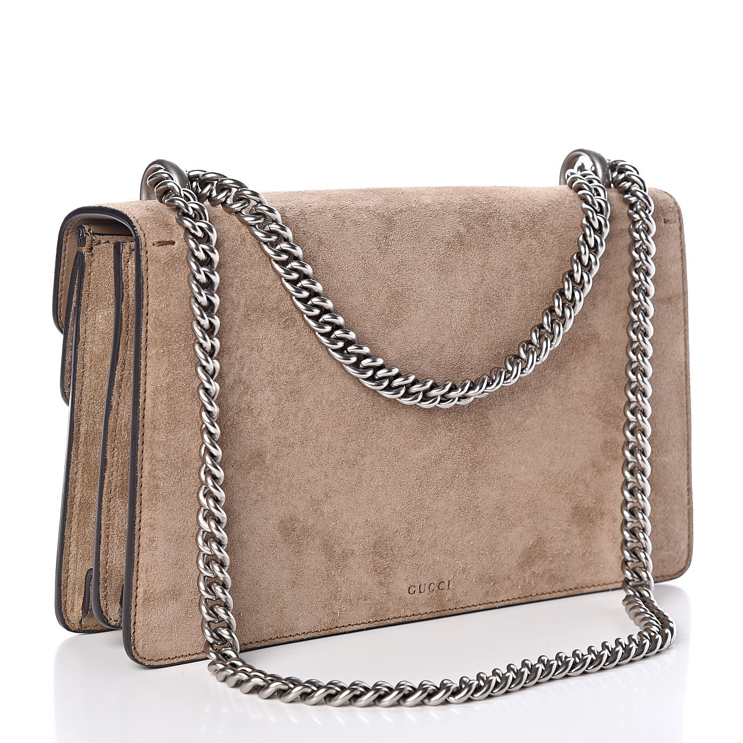Gucci Suede Small Dionysus Shoulder Bag Taupe 3 of 9