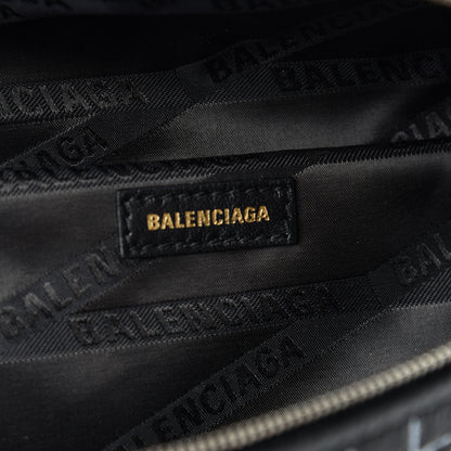 Balenciaga Agneau Arena Graffiti All Over XXS Souvenir Belt Bag Black White 6 of 9