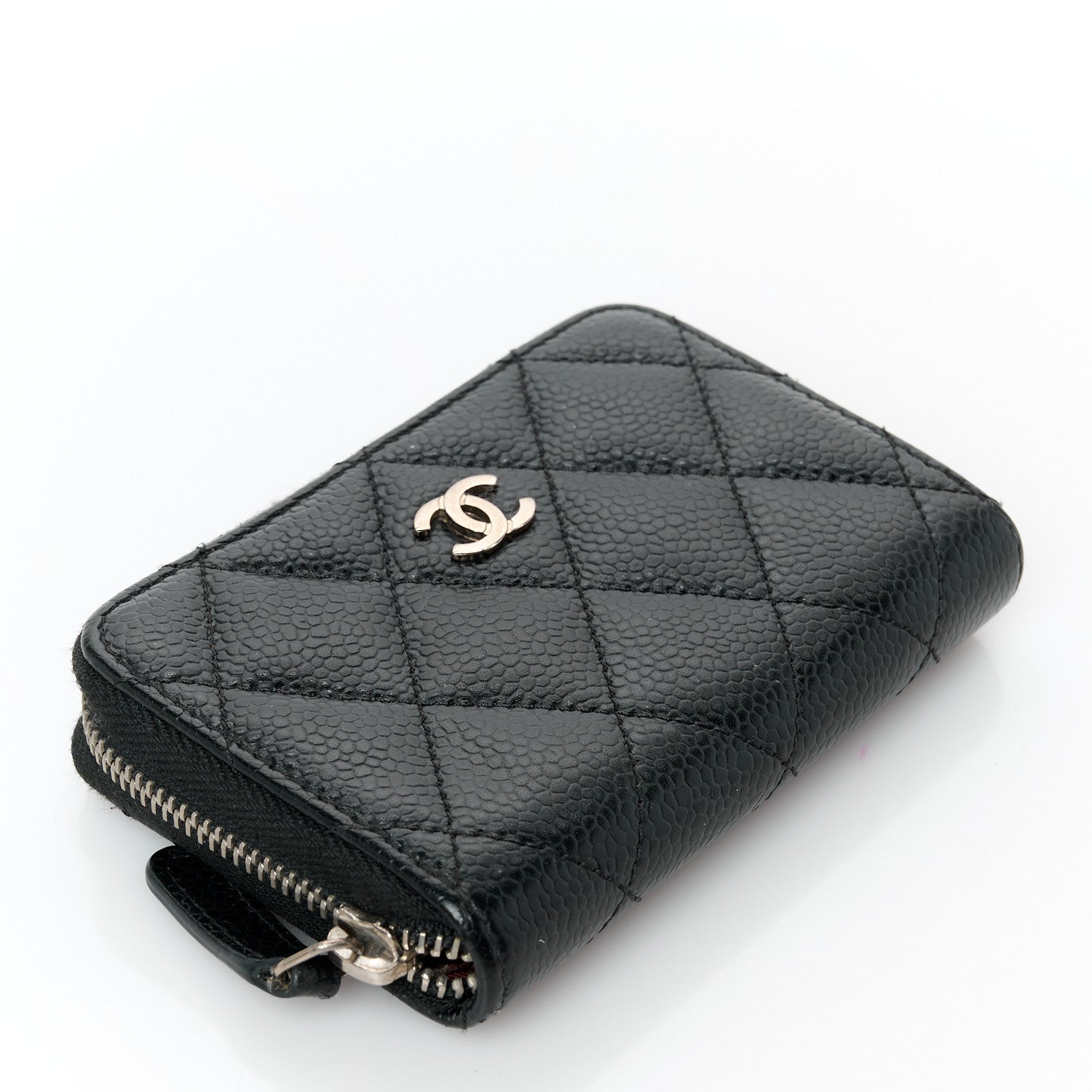 Chanel Caviar Quilted Classic Zipped Coin Purse Black 4 of 8
