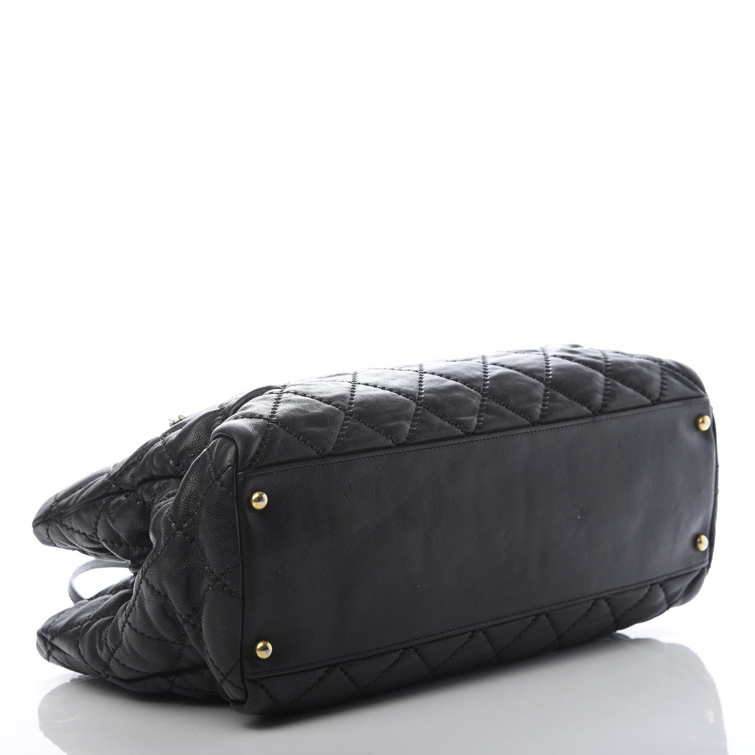 Chanel Calfskin Quilted Retro Chain Tote Black 4 of 16