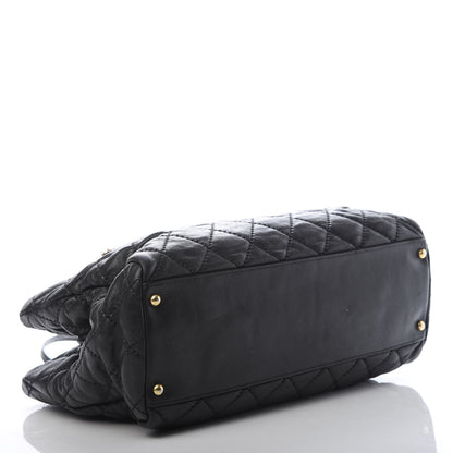 Chanel Calfskin Quilted Retro Chain Tote Black 4 of 16