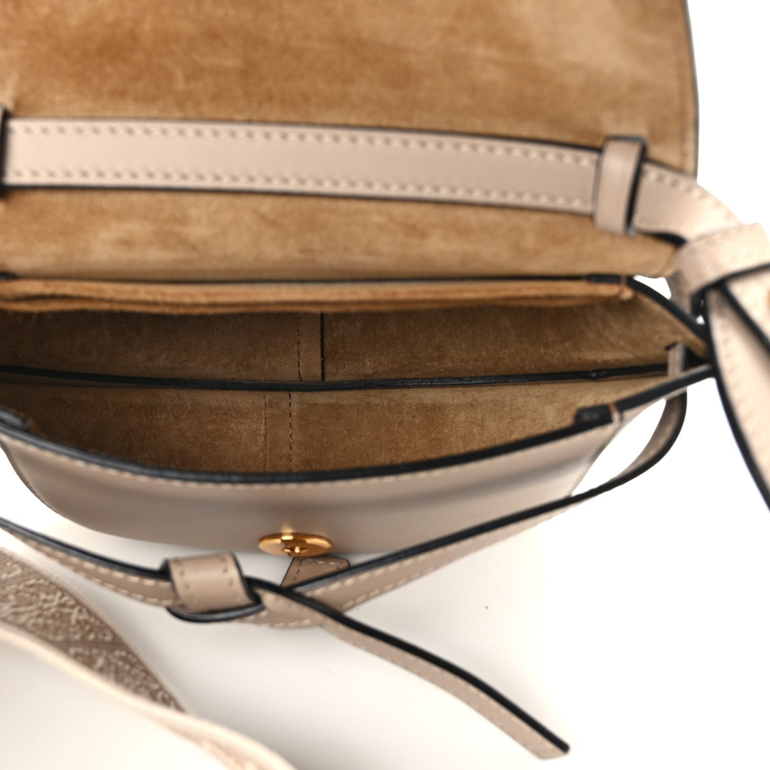 Loewe Calfskin Jacquard Mini Gate Dual Bag Sand 5 of 12