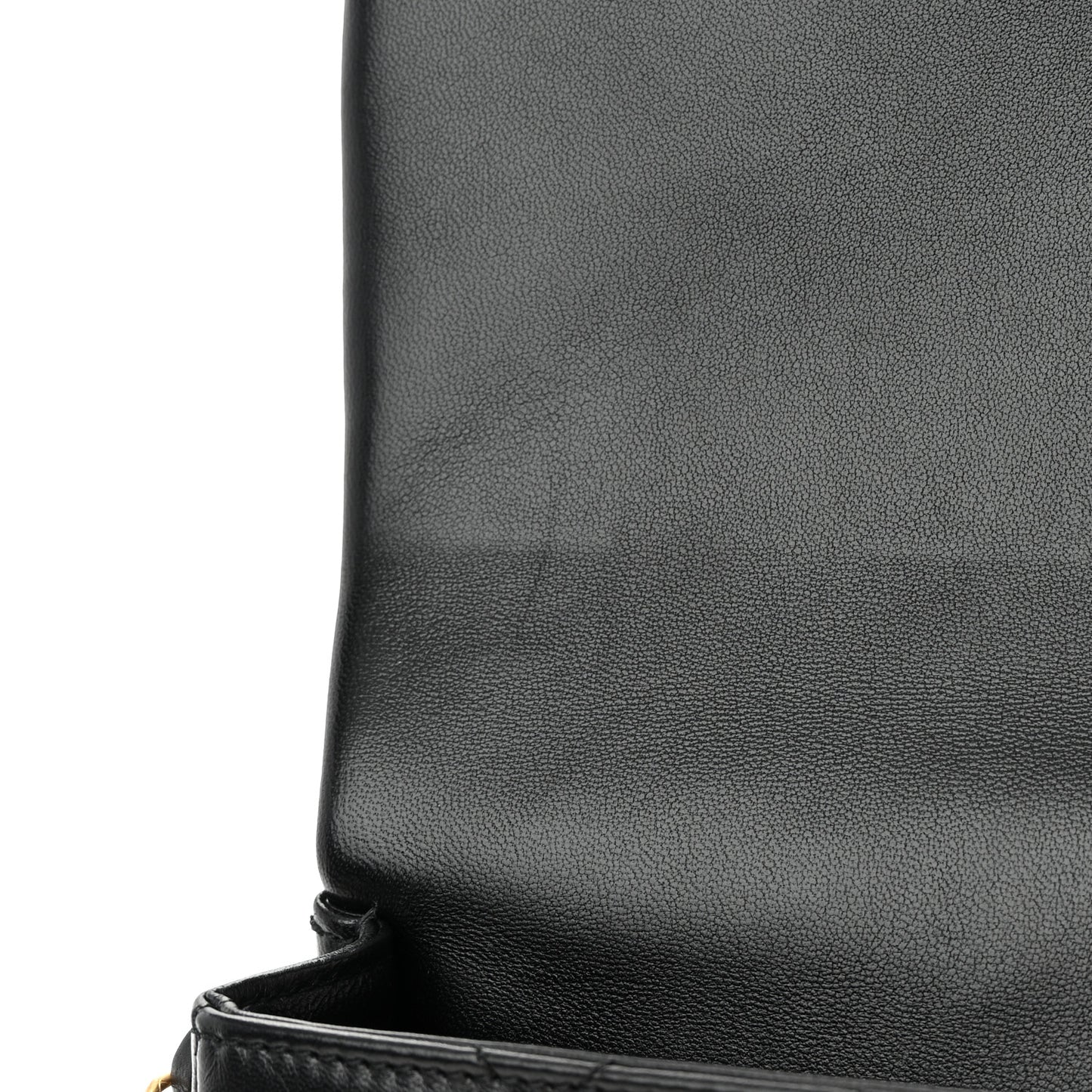 Lambskin Quilted Large CC Chain Flap Black