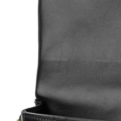 Chanel Lambskin Quilted Large CC Chain Flap Black 12 of 13