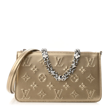 Louis Vuitton Calfskin Debossed Monogram Lexington Pochette Light Gold 1 of 10