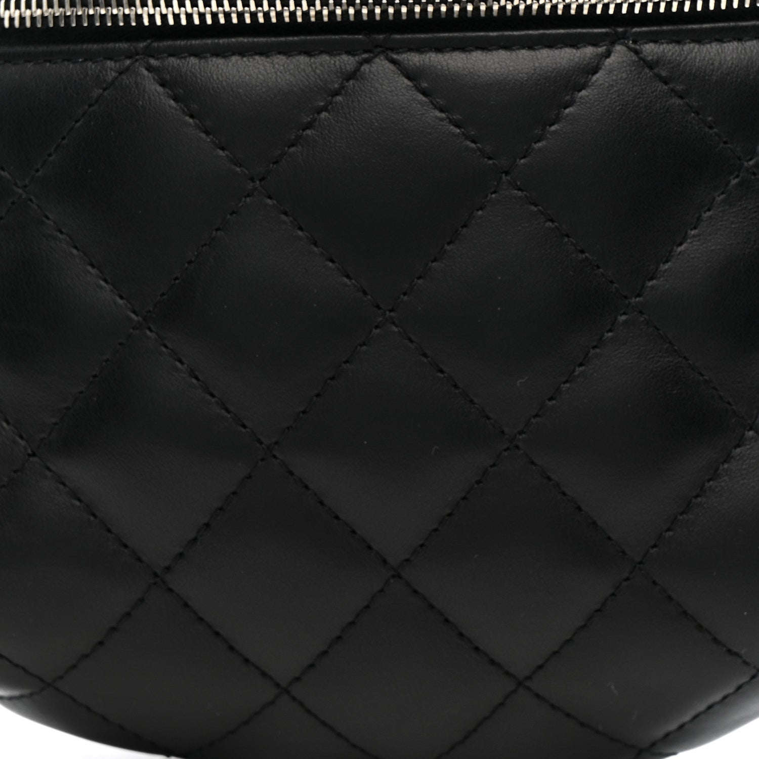 Chanel Lambskin Quilted Waist Belt Bag Black 8 of 13