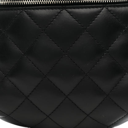 Chanel Lambskin Quilted Waist Belt Bag Black 8 of 13