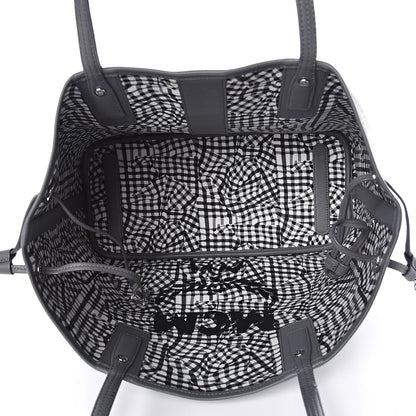 MCM Visetos Medium Liz Reversible Shopper Tote Phantom Grey 10 of 16