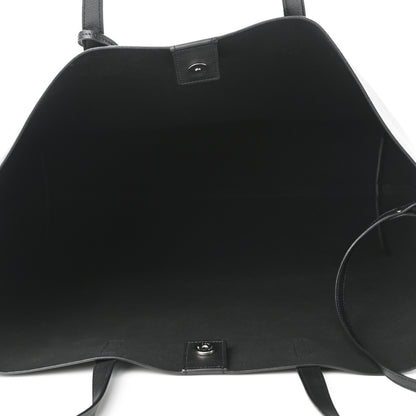 Saint Laurent Calfskin Large Fringe Shopping Tote Black 6 of 10