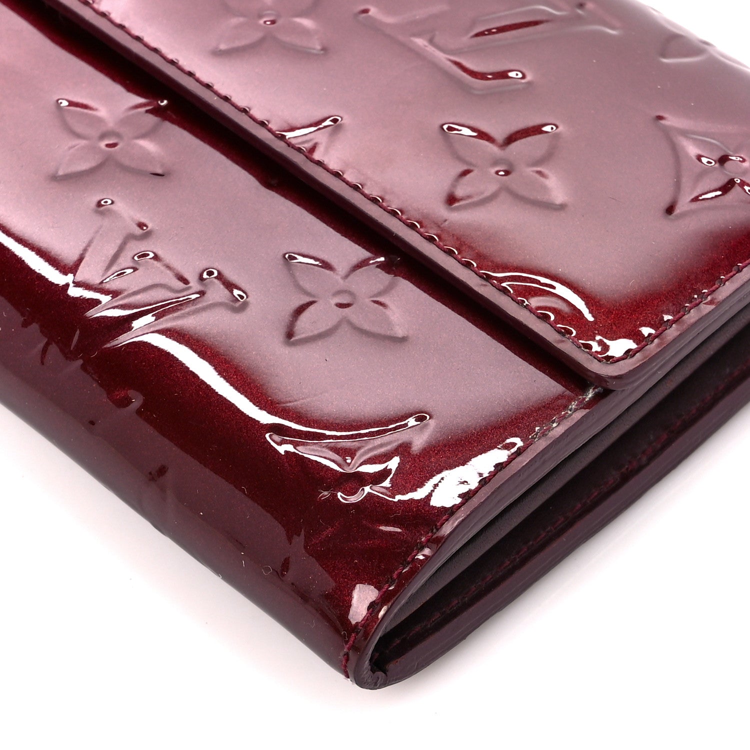 Louis Vuitton Vernis Sarah Wallet Rouge Fauviste 9 of 9