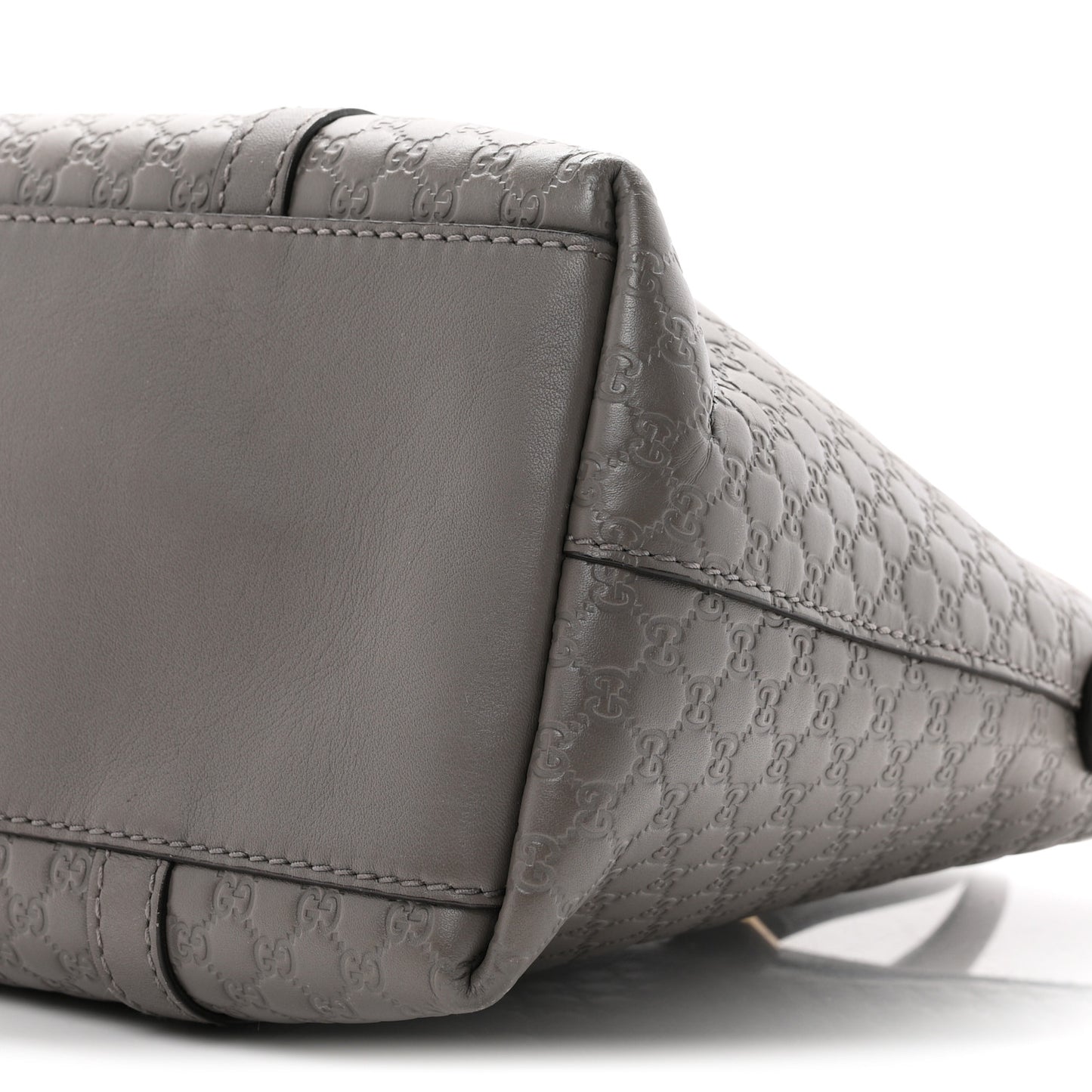 Soft Microguccissima Small Zippered Satchel Loess