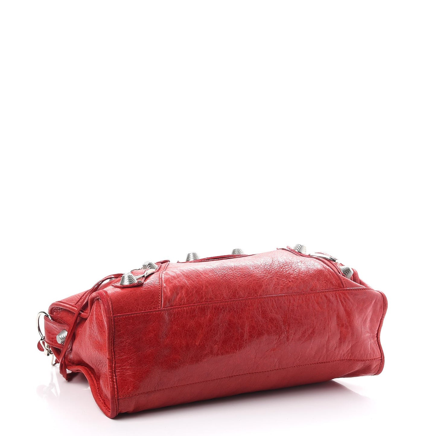Agneau Giant 21 Silver Hardware City Bag Tomato